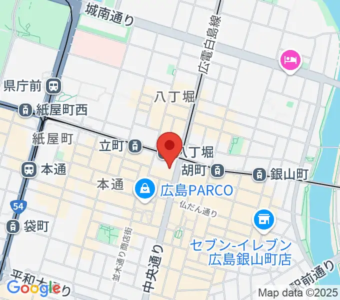 八丁座の地図