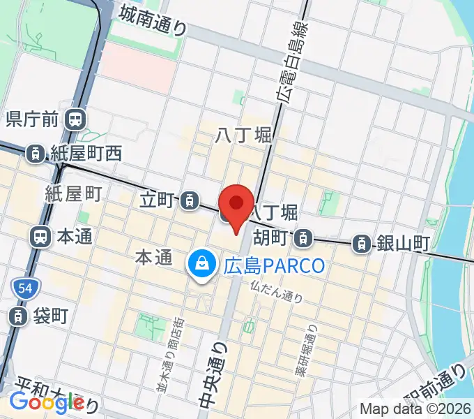 八丁座の地図