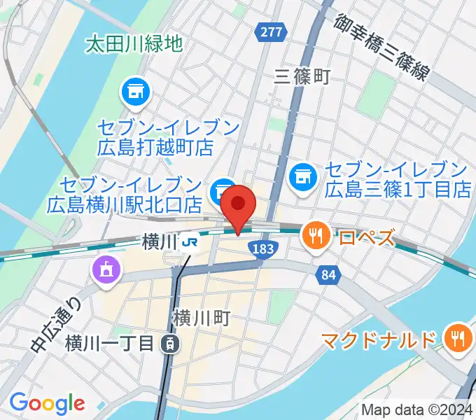 横川シネマの地図