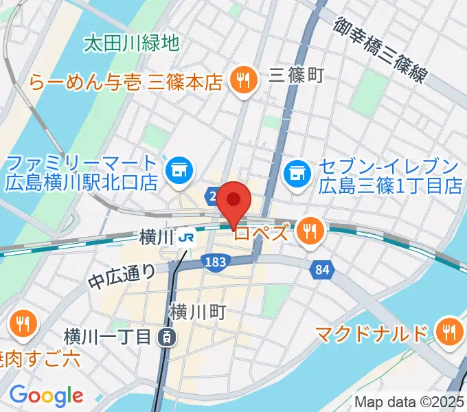 横川シネマの地図