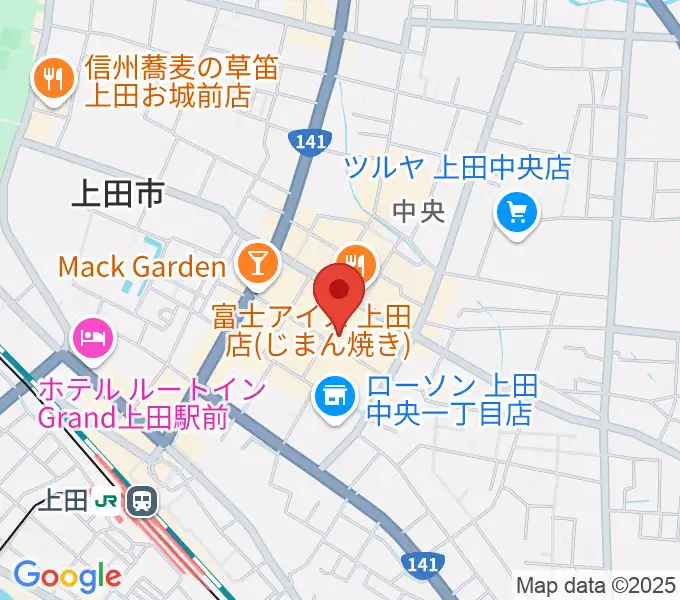 上田映劇の地図