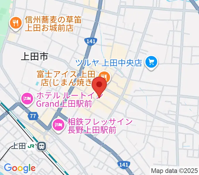 上田映劇の地図
