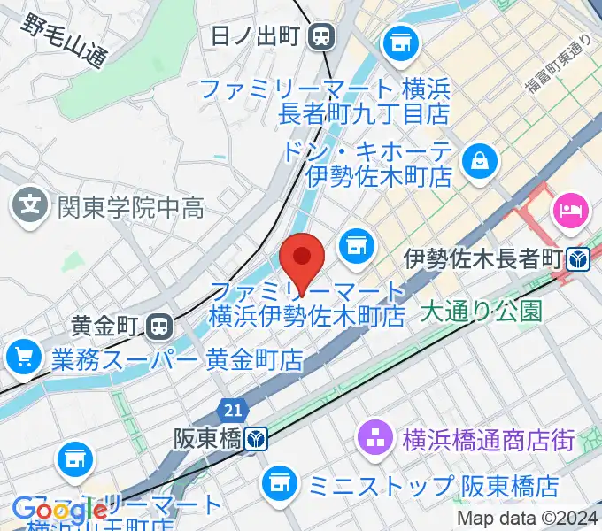 横浜シネマ・ジャック＆ベティの地図