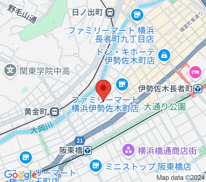 横浜シネマ・ジャック＆ベティの地図