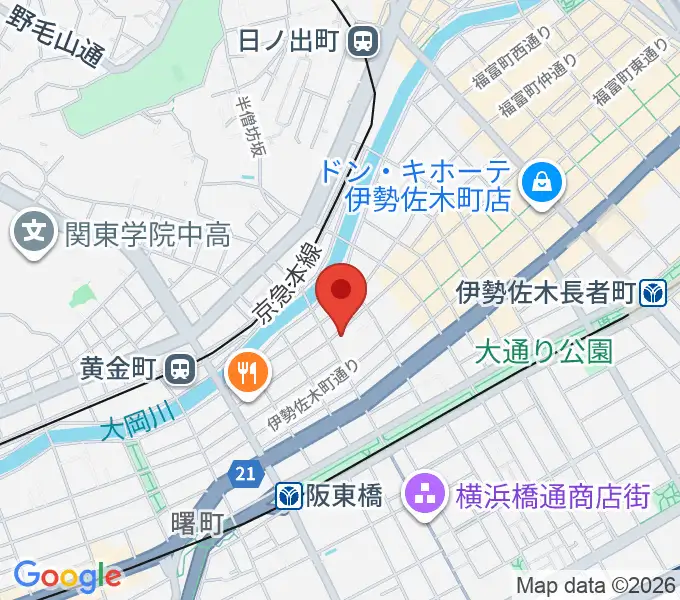 横浜シネマ・ジャック&ベティの地図