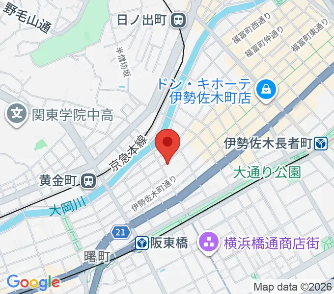 横浜シネマ・ジャック&ベティの地図