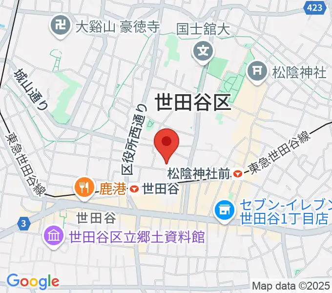 バーニッシュストーンレコーディングスタジオの地図