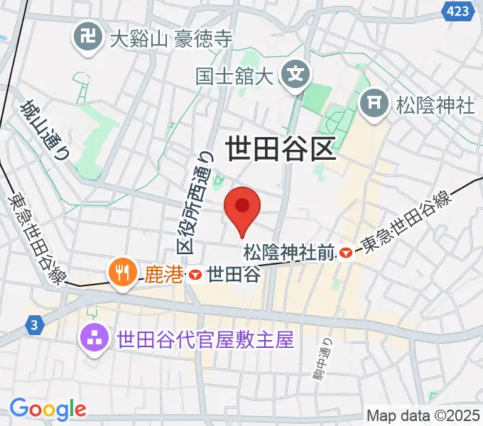 バーニッシュストーンレコーディングスタジオの地図
