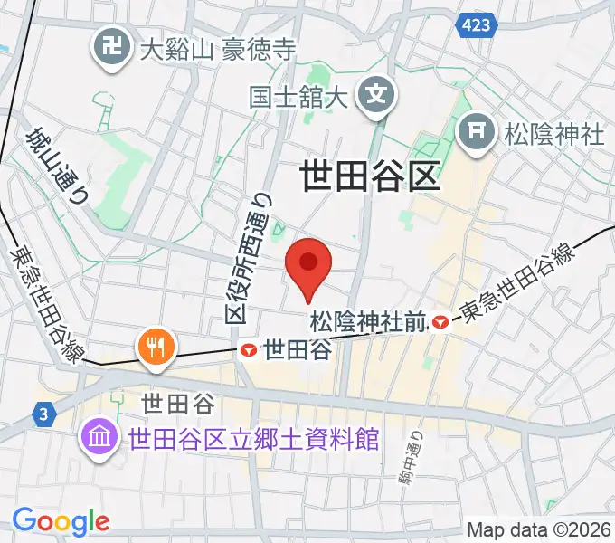 バーニッシュストーンレコーディングスタジオの地図