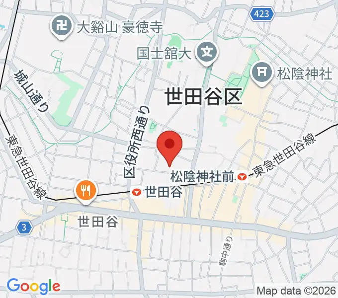 バーニッシュストーンレコーディングスタジオの地図