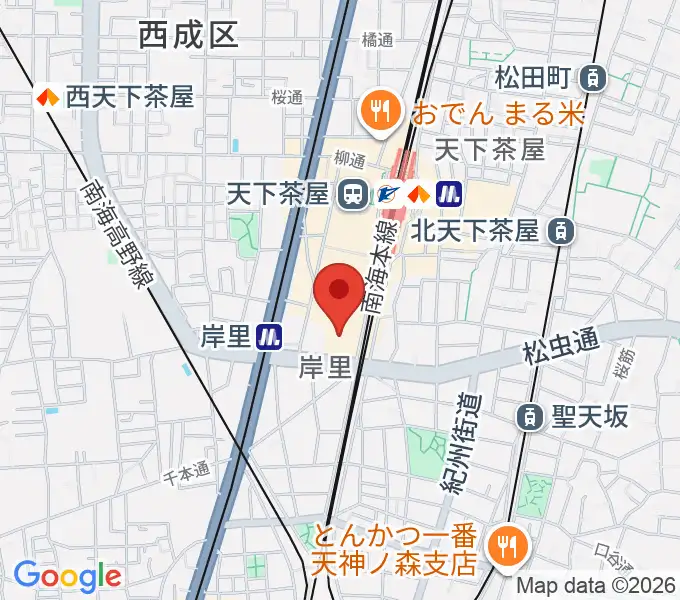 大阪フィルハーモニー会館の地図