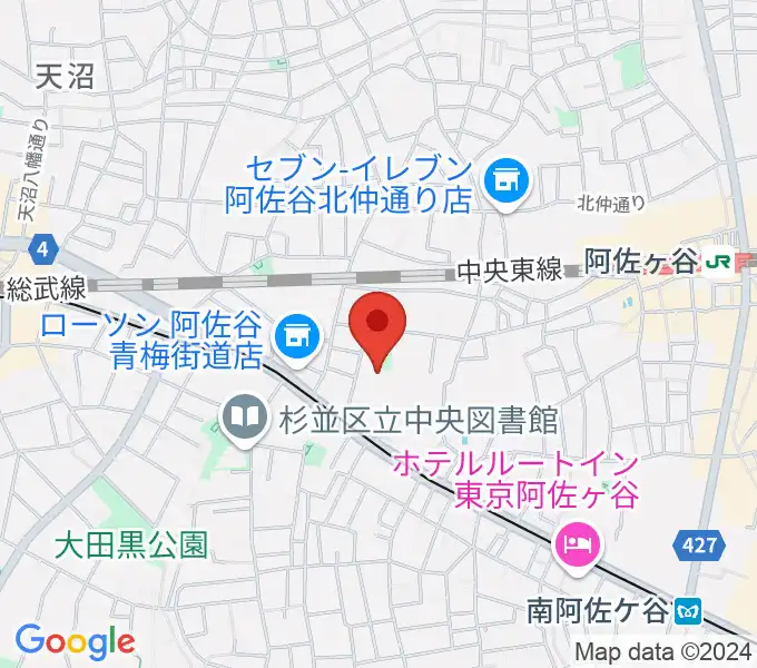 長谷部ギター教室の地図