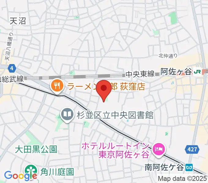 長谷部ギター教室の地図