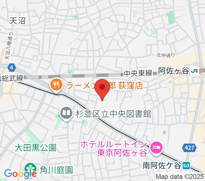 長谷部ギター教室の地図