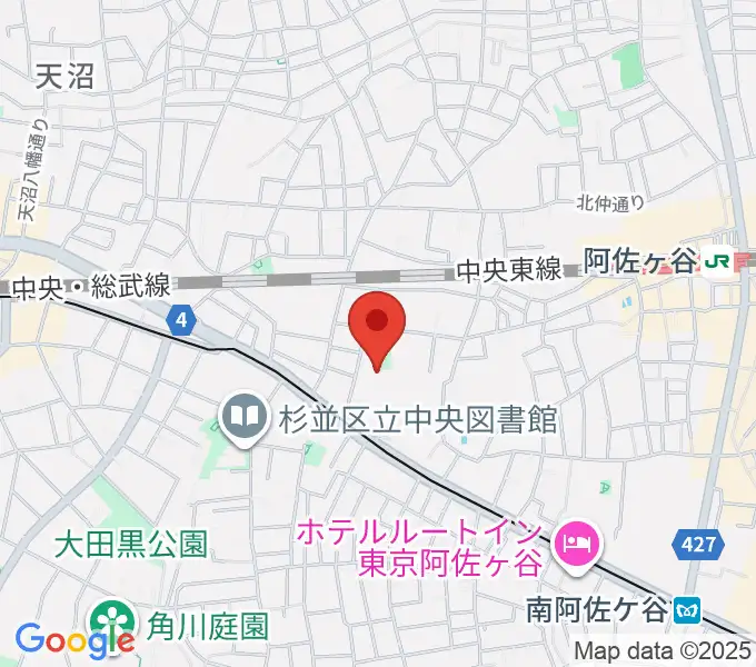 長谷部ギター教室の地図