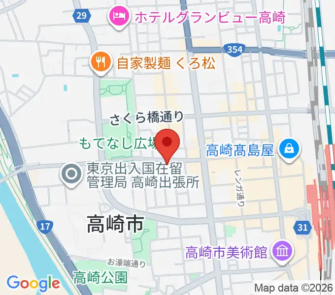 高崎Asileの地図
