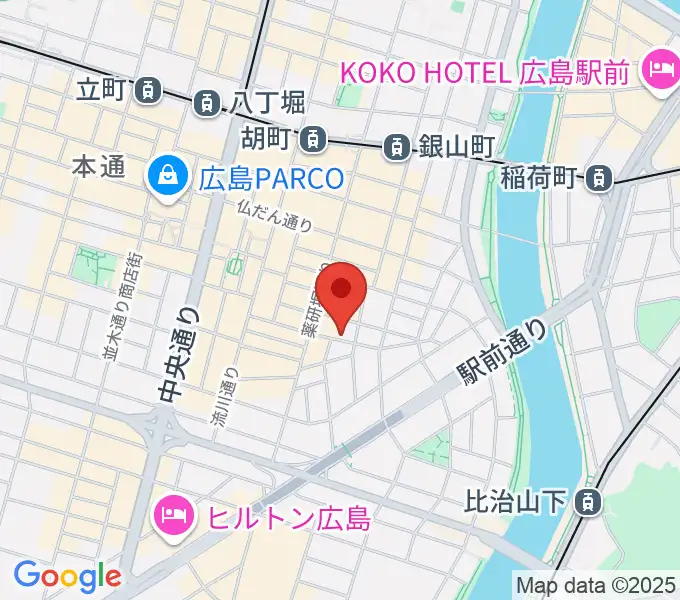 広島LIVE VANQUISHの地図