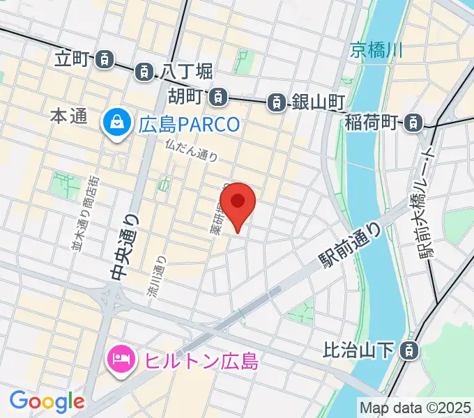広島LIVE VANQUISHの地図