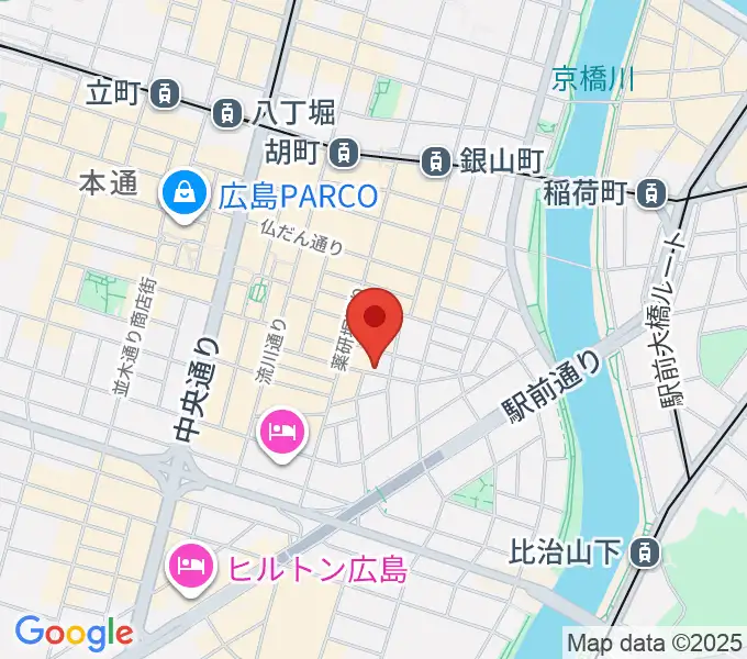 広島LIVE VANQUISHの地図
