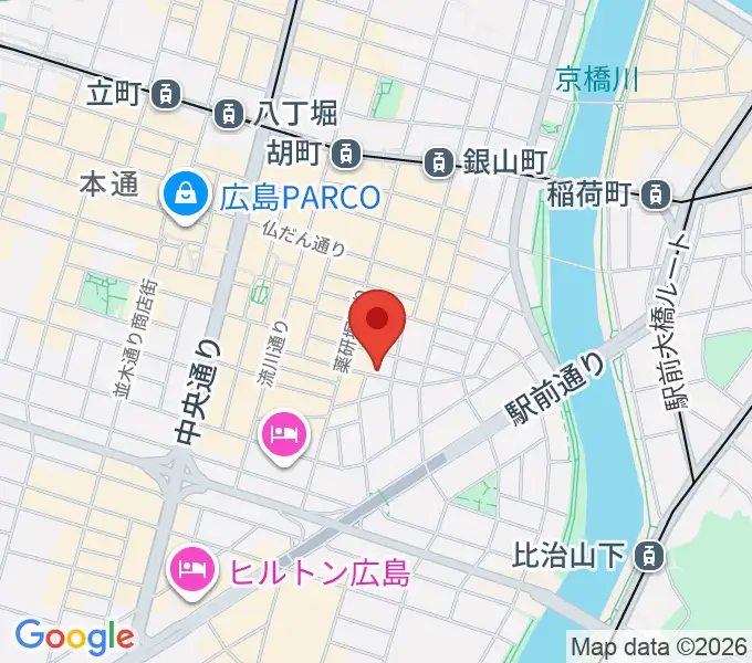 広島LIVE VANQUISHの地図