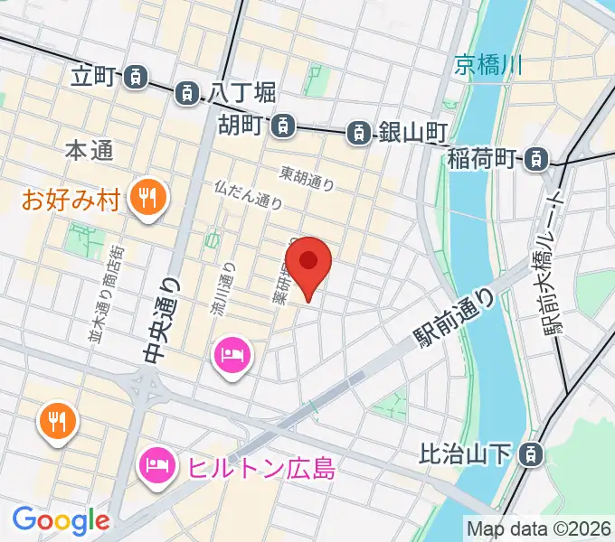 広島LIVE VANQUISHの地図