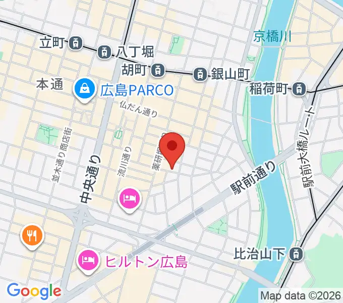 広島LIVE VANQUISHの地図