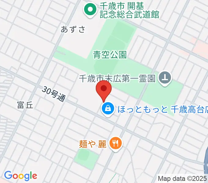 道場ピアノ教室の地図