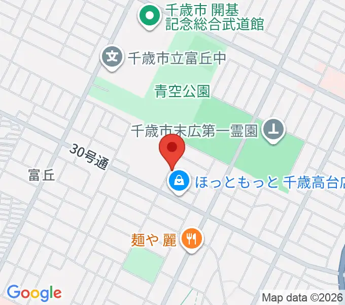道場ピアノ教室の地図