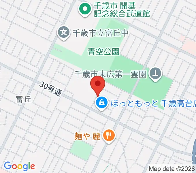 道場ピアノ教室の地図