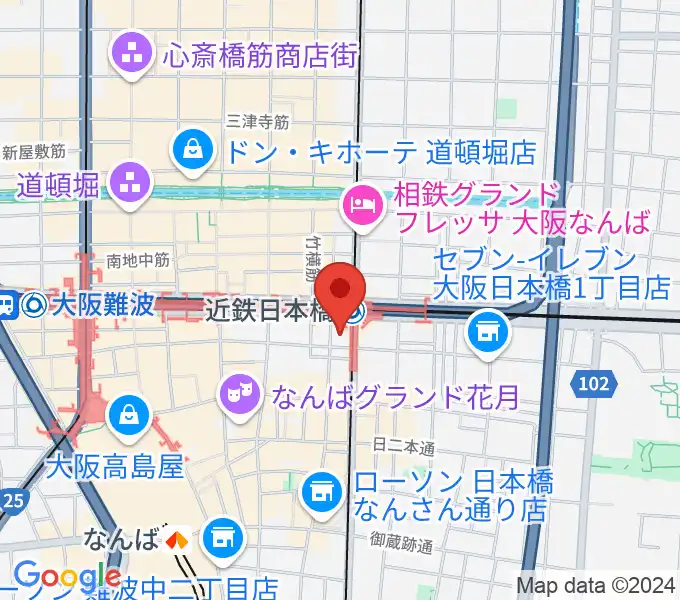 スタジオハイダウェイ日本橋店の地図