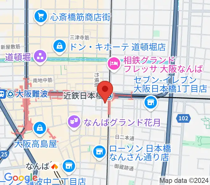 スタジオハイダウェイ日本橋店の地図