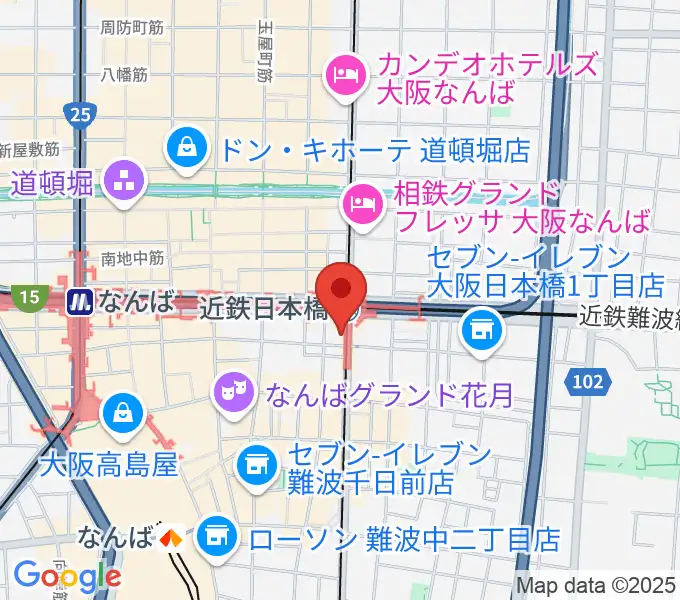 スタジオハイダウェイ日本橋店の地図