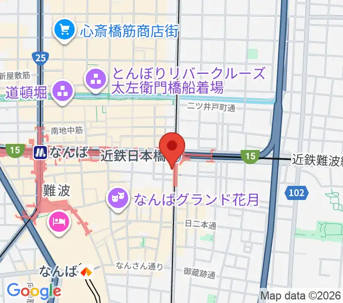 スタジオハイダウェイ日本橋店の地図
