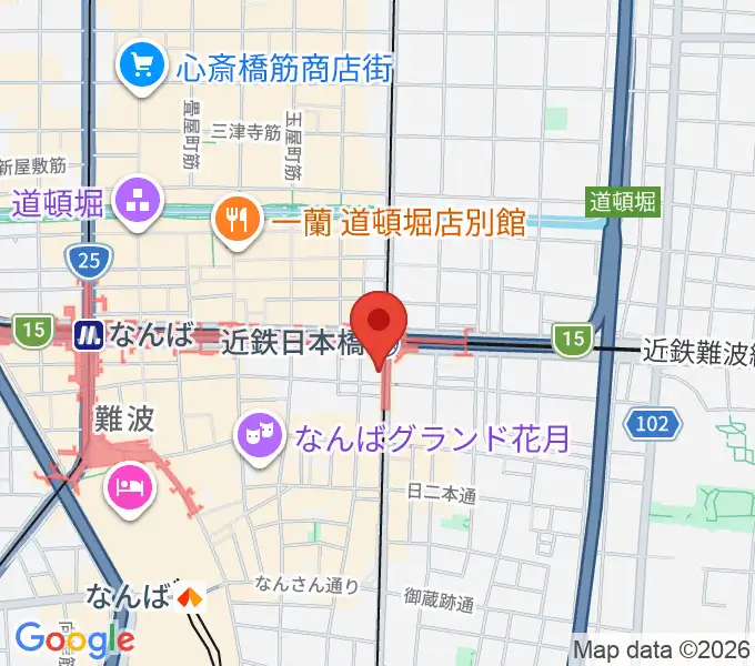 スタジオハイダウェイ日本橋店の地図