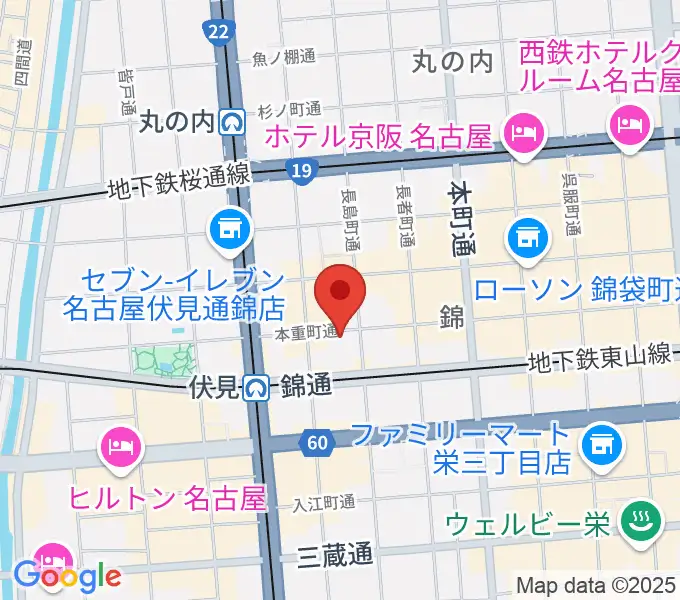 伏見ミリオン座の地図