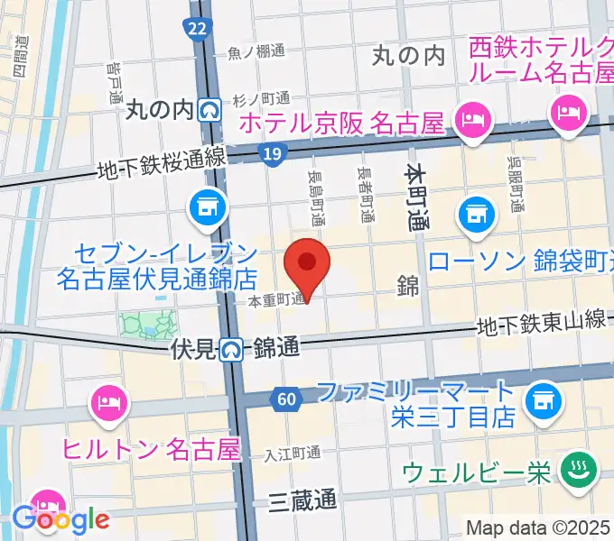 伏見ミリオン座の地図
