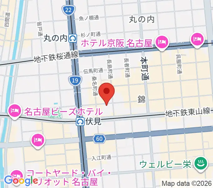 伏見ミリオン座の地図