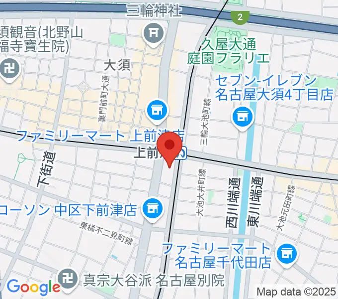 名古屋マーブルレコードの地図