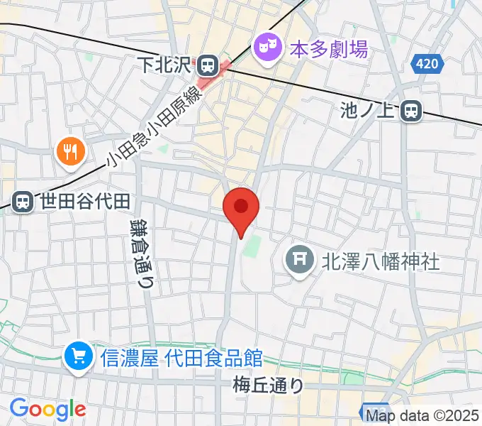 スタジオベイド下北沢店の地図