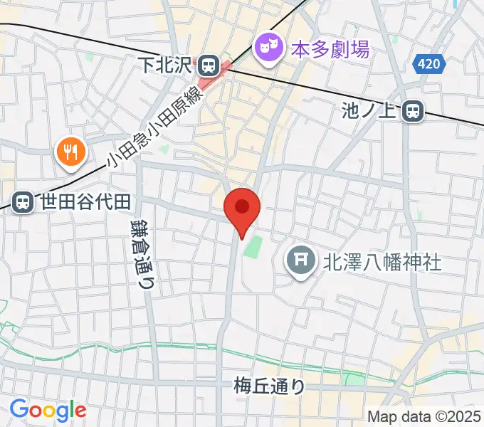 スタジオベイド下北沢店の地図