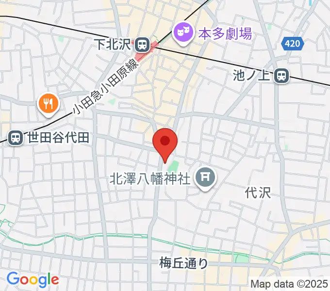 スタジオベイド下北沢店の地図