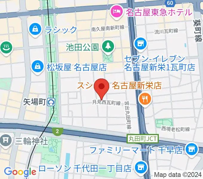 名古屋栄シアターZONEの地図