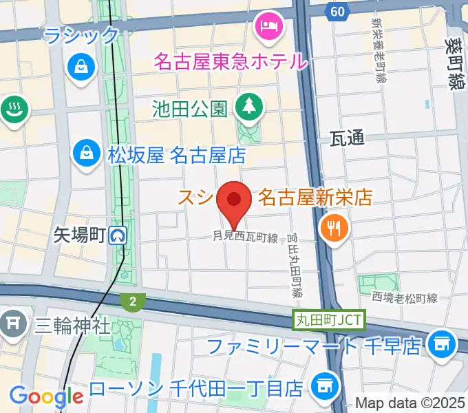 名古屋栄シアターZONEの地図