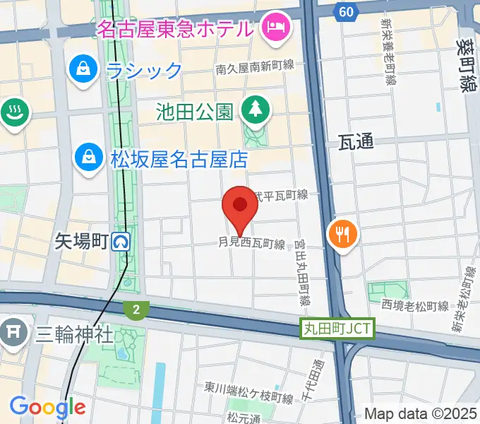 名古屋栄シアターZONEの地図