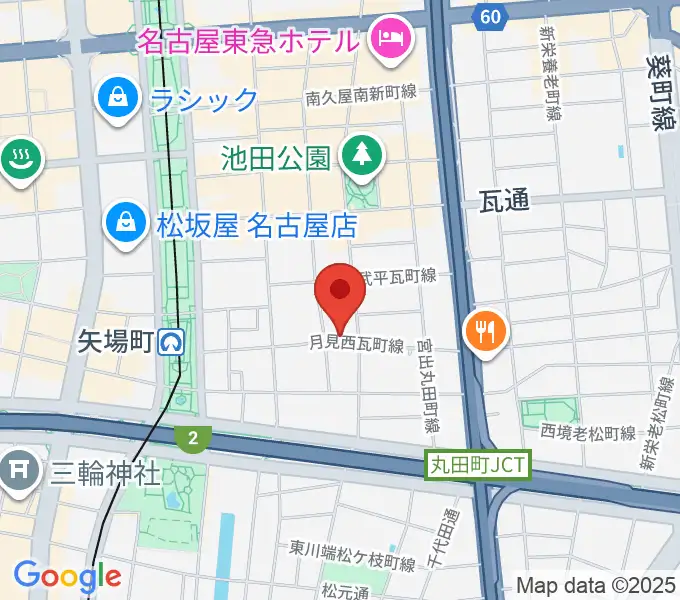 名古屋栄シアターZONEの地図