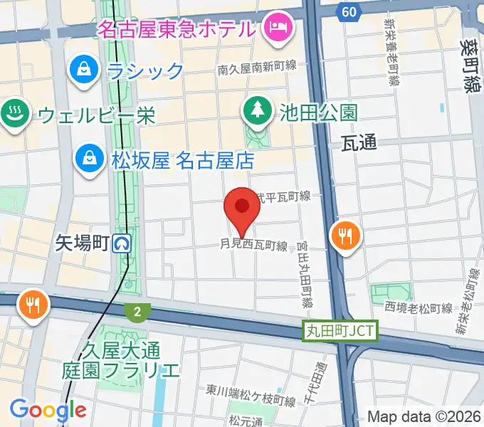 名古屋栄シアターZONEの地図
