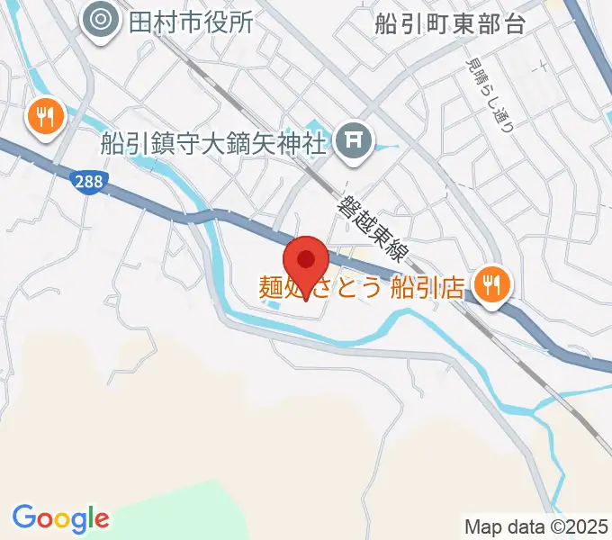 田村市文化センターの地図
