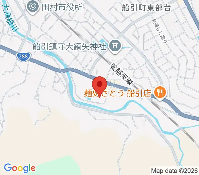 田村市文化センターの地図