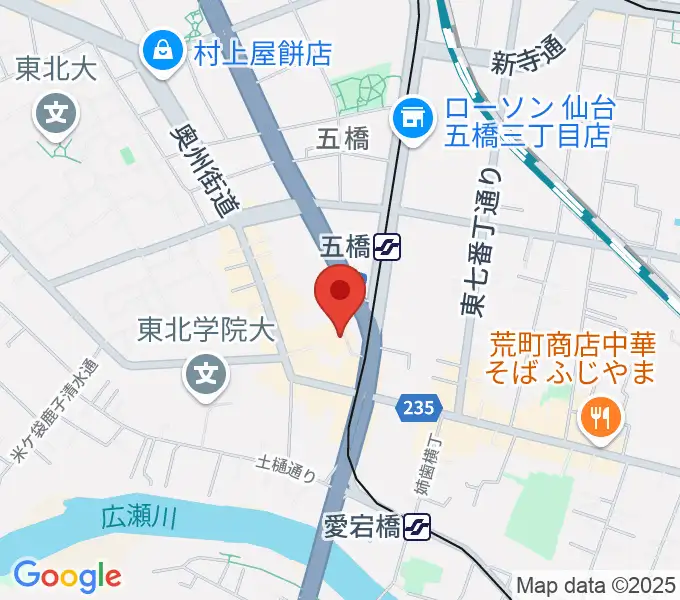仙台市福祉プラザの地図