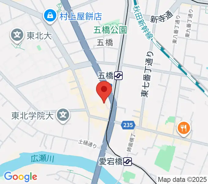 仙台市福祉プラザの地図